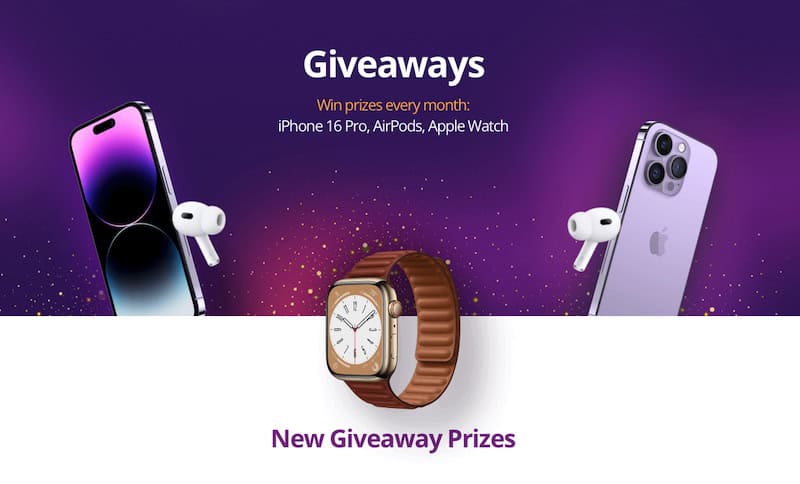 Trade and Win in June: Enter to Win an iPhone 16 Pro, Apple Watch, or AirPods in Monthly Broker Giveaway